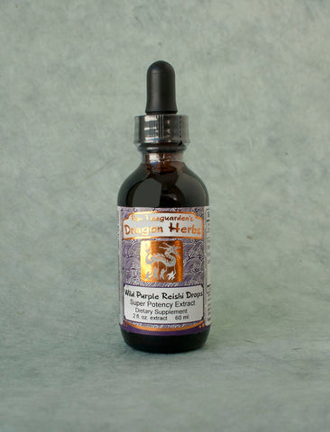 Wild Purple Reishi Drops- Dragon Herbs 2oz