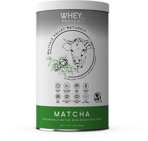 Whey Protein Matcha Tea - Mattole Valley Naturals 454grams